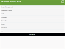Tablet Screenshot of heckethornschool.org